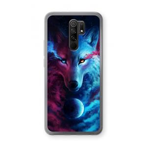 CaseCompany Where Light And Dark Meet: Xiaomi Redmi 9 Transparant Hoesje