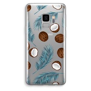 CaseCompany Kokosnoot roze: Samsung Galaxy S9 Transparant Hoesje