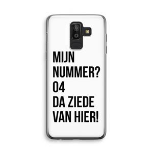 CaseCompany Da ziede van hier: Samsung Galaxy J8 (2018) Transparant Hoesje