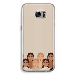 CaseCompany Girls girls girls: Samsung Galaxy S7 Edge Transparant Hoesje