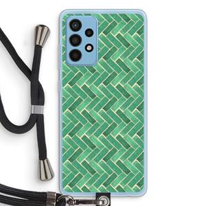 CaseCompany Moroccan tiles 2: Samsung Galaxy A52 Transparant Hoesje met koord