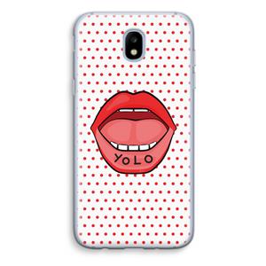 CaseCompany Yolo Denise: Samsung Galaxy J5 (2017) Transparant Hoesje