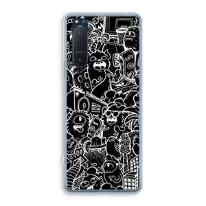 CaseCompany Vexx Black City : Sony Xperia 5 II Transparant Hoesje