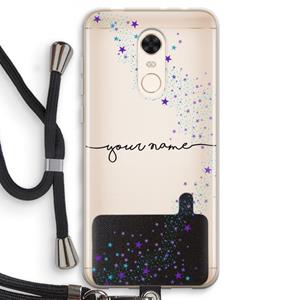 CaseCompany Sterren: Xiaomi Redmi 5 Transparant Hoesje met koord