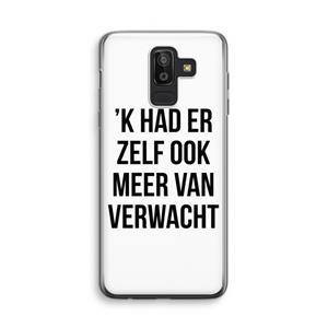 CaseCompany Meer verwacht: Samsung Galaxy J8 (2018) Transparant Hoesje