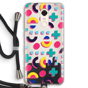 CaseCompany 8-bit N°2: Xiaomi Redmi 5 Transparant Hoesje met koord