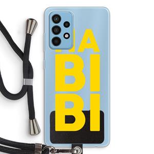 CaseCompany Habibi Blue: Samsung Galaxy A52 Transparant Hoesje met koord