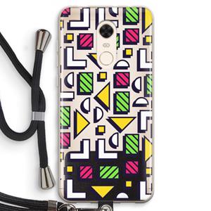 CaseCompany 8-bit N°4: Xiaomi Redmi 5 Transparant Hoesje met koord
