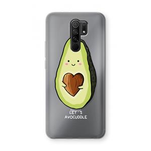 CaseCompany Avocuddle: Xiaomi Redmi 9 Transparant Hoesje