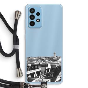 CaseCompany Marrakech Skyline : Samsung Galaxy A52 Transparant Hoesje met koord