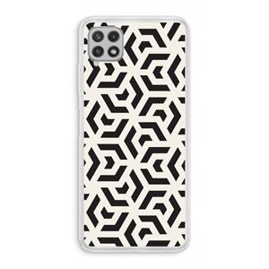 CaseCompany Crazy pattern: Samsung Galaxy A22 4G Transparant Hoesje
