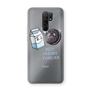 CaseCompany Best Friend Forever: Xiaomi Redmi 9 Transparant Hoesje