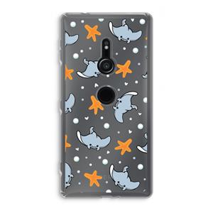CaseCompany Manta: Sony Xperia XZ2 Transparant Hoesje
