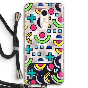 CaseCompany 8-bit N°6: Xiaomi Redmi 5 Transparant Hoesje met koord