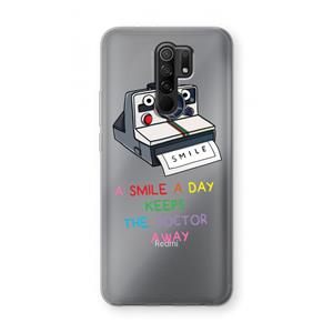 CaseCompany Smile: Xiaomi Redmi 9 Transparant Hoesje