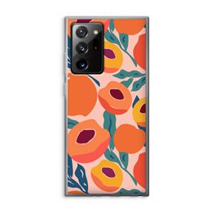 CaseCompany Perzik: Samsung Galaxy Note 20 Ultra / Note 20 Ultra 5G Transparant Hoesje