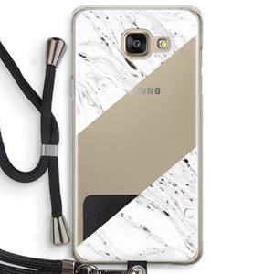 CaseCompany Biggest stripe: Samsung Galaxy A5 (2016) Transparant Hoesje met koord