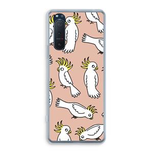 CaseCompany Papegaai: Sony Xperia 5 II Transparant Hoesje