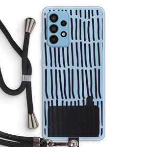 CaseCompany Moroccan stripes: Samsung Galaxy A52 Transparant Hoesje met koord