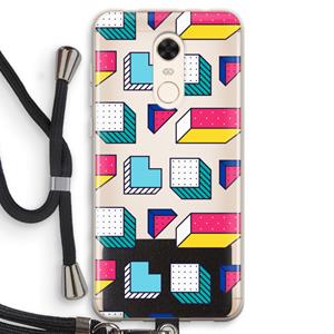 CaseCompany 8-bit N°7: Xiaomi Redmi 5 Transparant Hoesje met koord