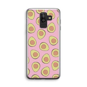 CaseCompany Dancing avocados: Samsung Galaxy J8 (2018) Transparant Hoesje