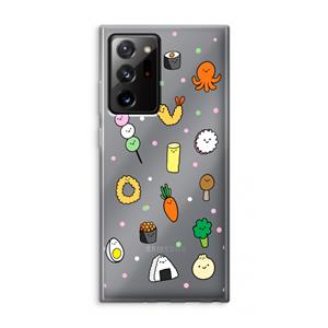CaseCompany Happy bento friends: Samsung Galaxy Note 20 Ultra / Note 20 Ultra 5G Transparant Hoesje
