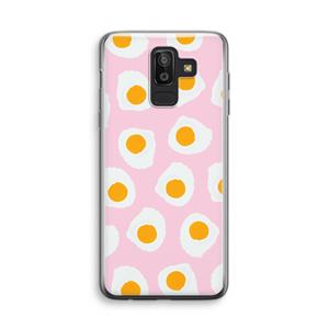 CaseCompany Dancing eggs: Samsung Galaxy J8 (2018) Transparant Hoesje