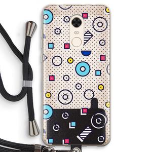CaseCompany 8-bit N°9: Xiaomi Redmi 5 Transparant Hoesje met koord