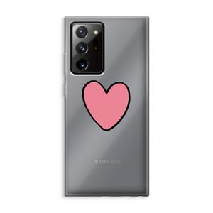 CaseCompany Hartje: Samsung Galaxy Note 20 Ultra / Note 20 Ultra 5G Transparant Hoesje