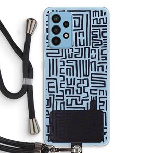 CaseCompany Moroccan Print: Samsung Galaxy A52 Transparant Hoesje met koord