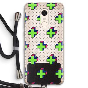 CaseCompany 8-bit N°10: Xiaomi Redmi 5 Transparant Hoesje met koord