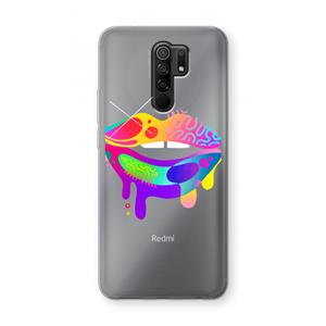 CaseCompany Lip Palette: Xiaomi Redmi 9 Transparant Hoesje