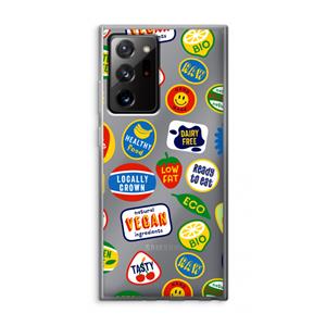 CaseCompany Fruitsticker: Samsung Galaxy Note 20 Ultra / Note 20 Ultra 5G Transparant Hoesje