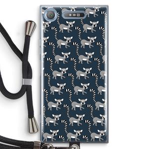 CaseCompany Makis: Sony Xperia XZ1 Transparant Hoesje met koord