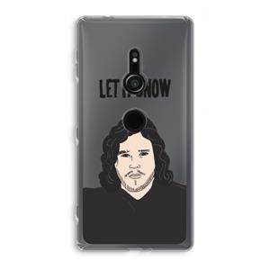 CaseCompany Let It Snow: Sony Xperia XZ2 Transparant Hoesje