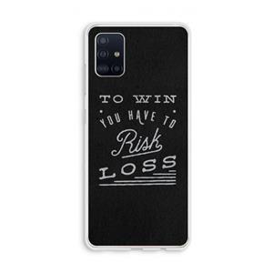 CaseCompany Risk loss: Galaxy A51 4G Transparant Hoesje
