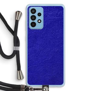 CaseCompany Majorelle Blue: Samsung Galaxy A52 Transparant Hoesje met koord