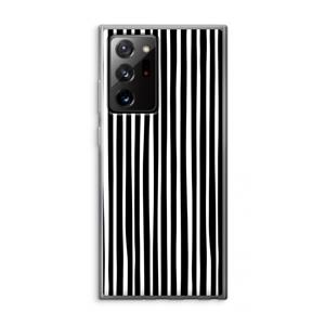CaseCompany Stripes: Samsung Galaxy Note 20 Ultra / Note 20 Ultra 5G Transparant Hoesje