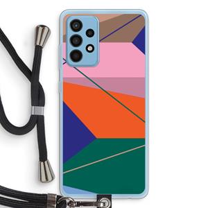 CaseCompany Gestalte 1: Samsung Galaxy A52 Transparant Hoesje met koord