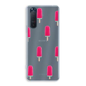 CaseCompany Waterijsje: Sony Xperia 5 II Transparant Hoesje