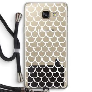 CaseCompany Dakpannetjes: Samsung Galaxy A5 (2016) Transparant Hoesje met koord