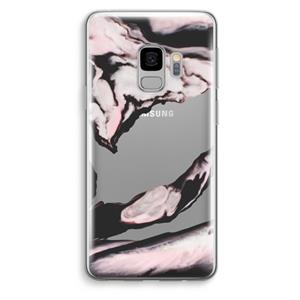 CaseCompany Roze stroom: Samsung Galaxy S9 Transparant Hoesje