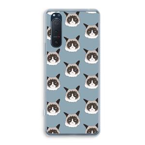 CaseCompany It's a Purrr Case: Sony Xperia 5 II Transparant Hoesje