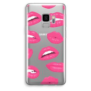 CaseCompany Bite my lip: Samsung Galaxy S9 Transparant Hoesje