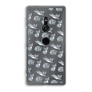 CaseCompany Poezen: Sony Xperia XZ2 Transparant Hoesje
