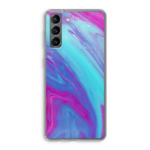 CaseCompany Zweverige regenboog: Samsung Galaxy S21 Transparant Hoesje