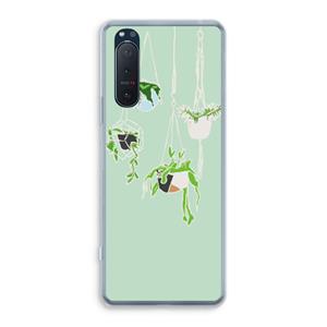 CaseCompany Hang In There: Sony Xperia 5 II Transparant Hoesje