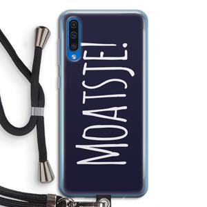 CaseCompany Moatsje!: Samsung Galaxy A50 Transparant Hoesje met koord