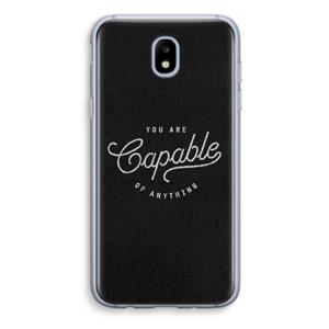 CaseCompany Capable: Samsung Galaxy J5 (2017) Transparant Hoesje