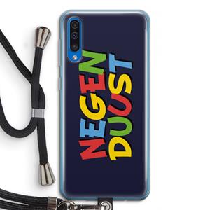 CaseCompany 90's One: Samsung Galaxy A50 Transparant Hoesje met koord
